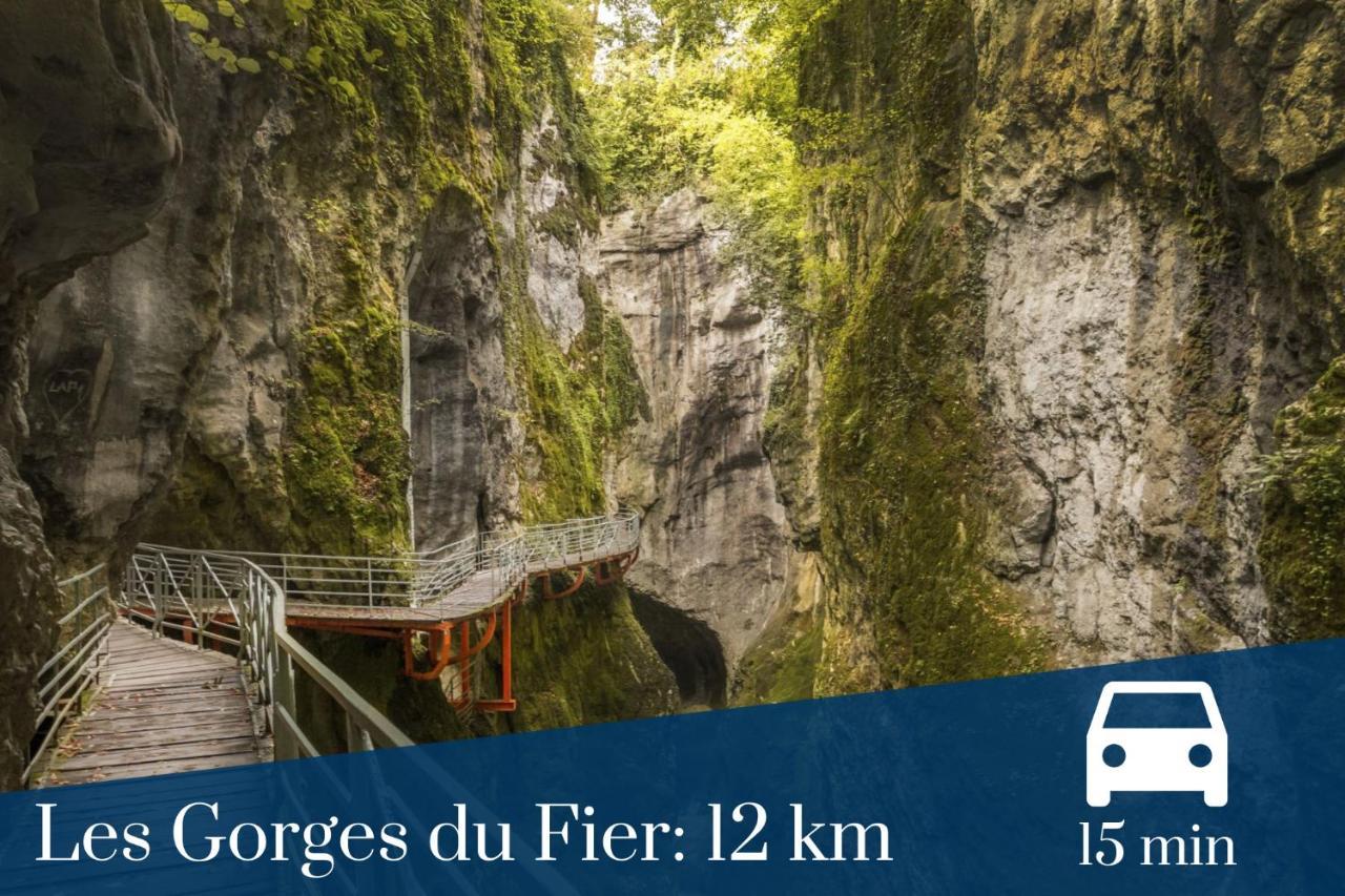 Homey Montaigne - New - A 1 Min A Pied Du Lac D'Annecy - 2 Balcons Prives - Appartement Avec 2 Chambres - Stationnement Gratuit Toute L'Annee Sauf En Ete - Juin A Aout מראה חיצוני תמונה