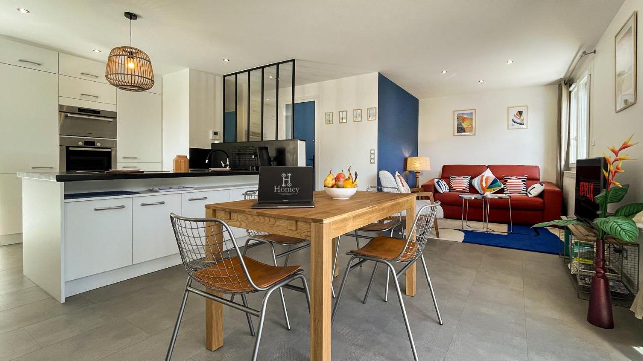 Homey Montaigne - New - A 1 Min A Pied Du Lac D'Annecy - 2 Balcons Prives - Appartement Avec 2 Chambres - Stationnement Gratuit Toute L'Annee Sauf En Ete - Juin A Aout מראה חיצוני תמונה